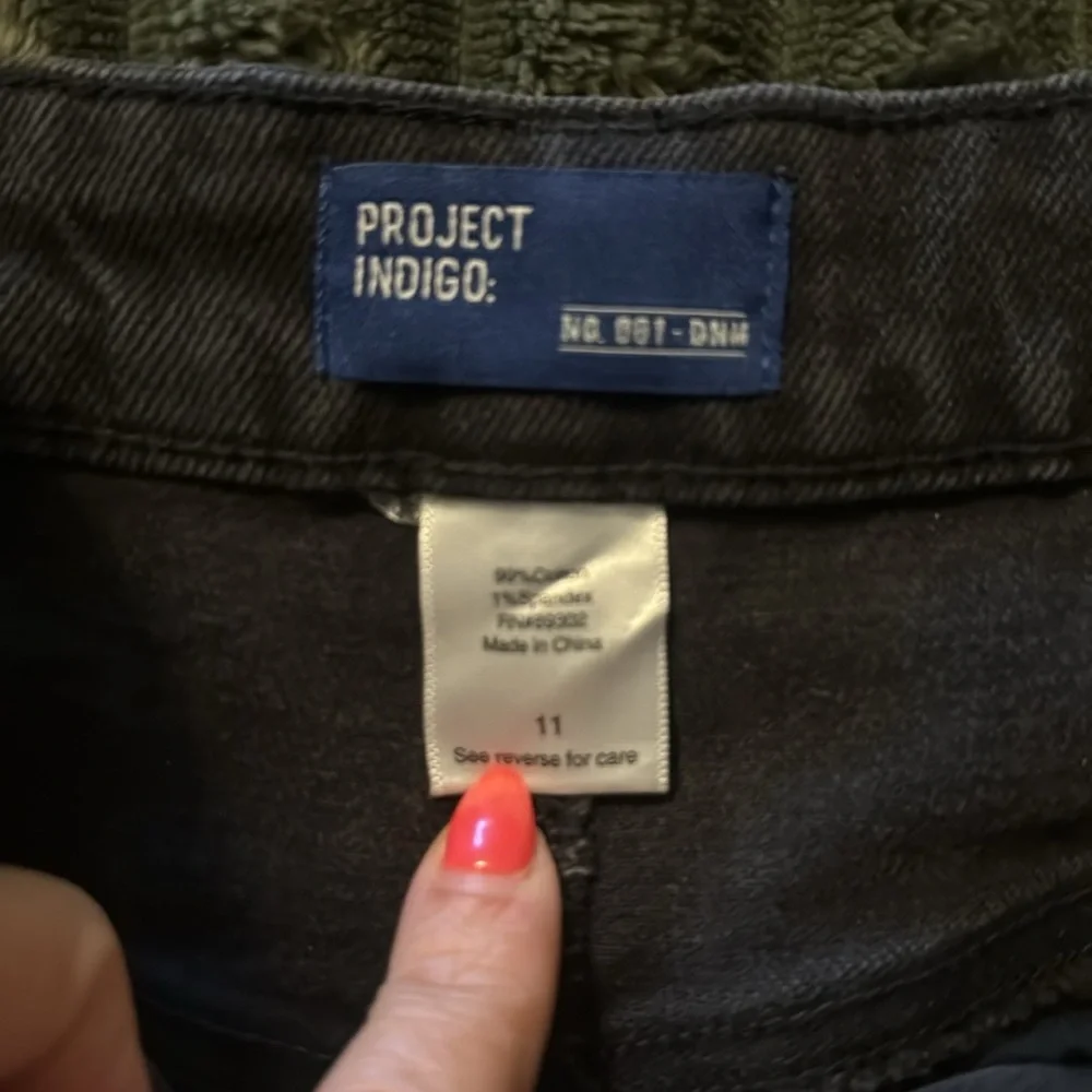 Black denim project indigo denim shorts in great used condition